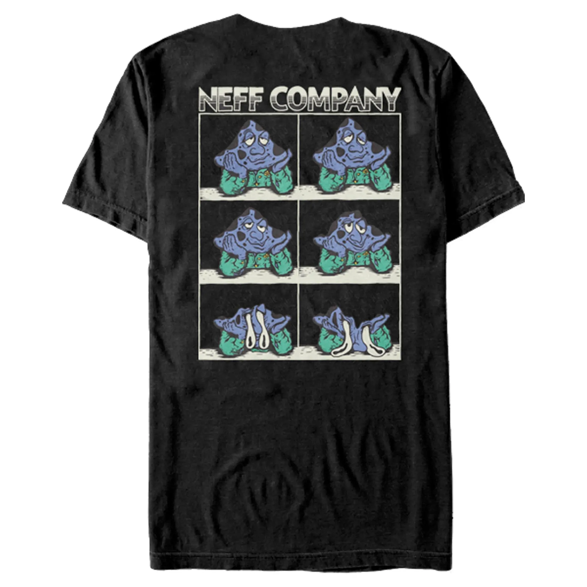 Men's NEFF Meltdown Mushroom Black T-Shirt sold by Neff product image thumbnail 3