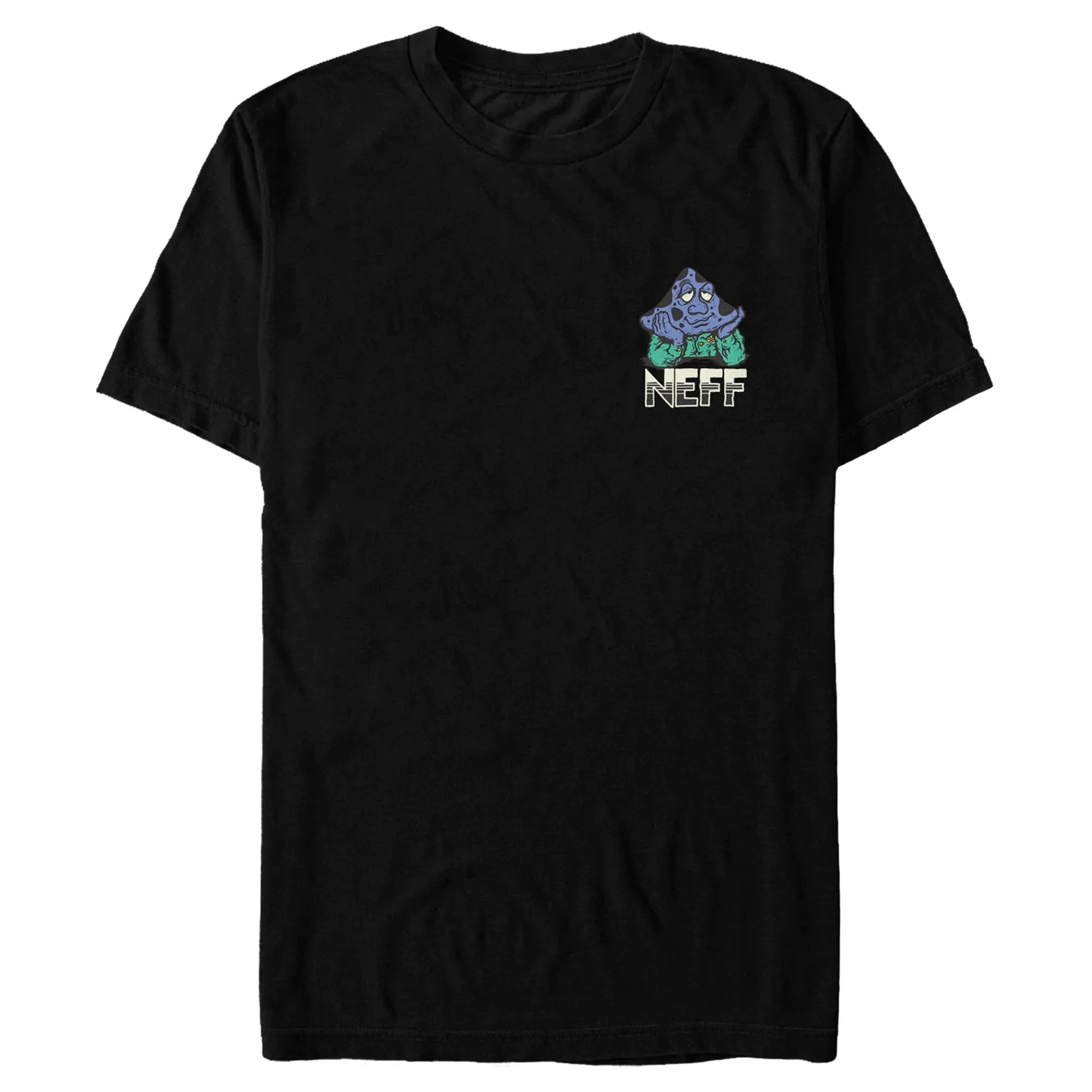 Men's NEFF Meltdown Mushroom Black T-Shirt sold by Neff