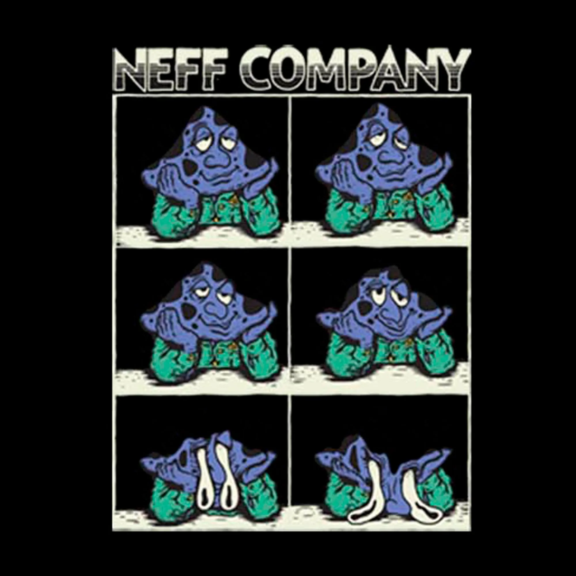 Men's NEFF Meltdown Mushroom Black T-Shirt sold by Neff product image thumbnail 2