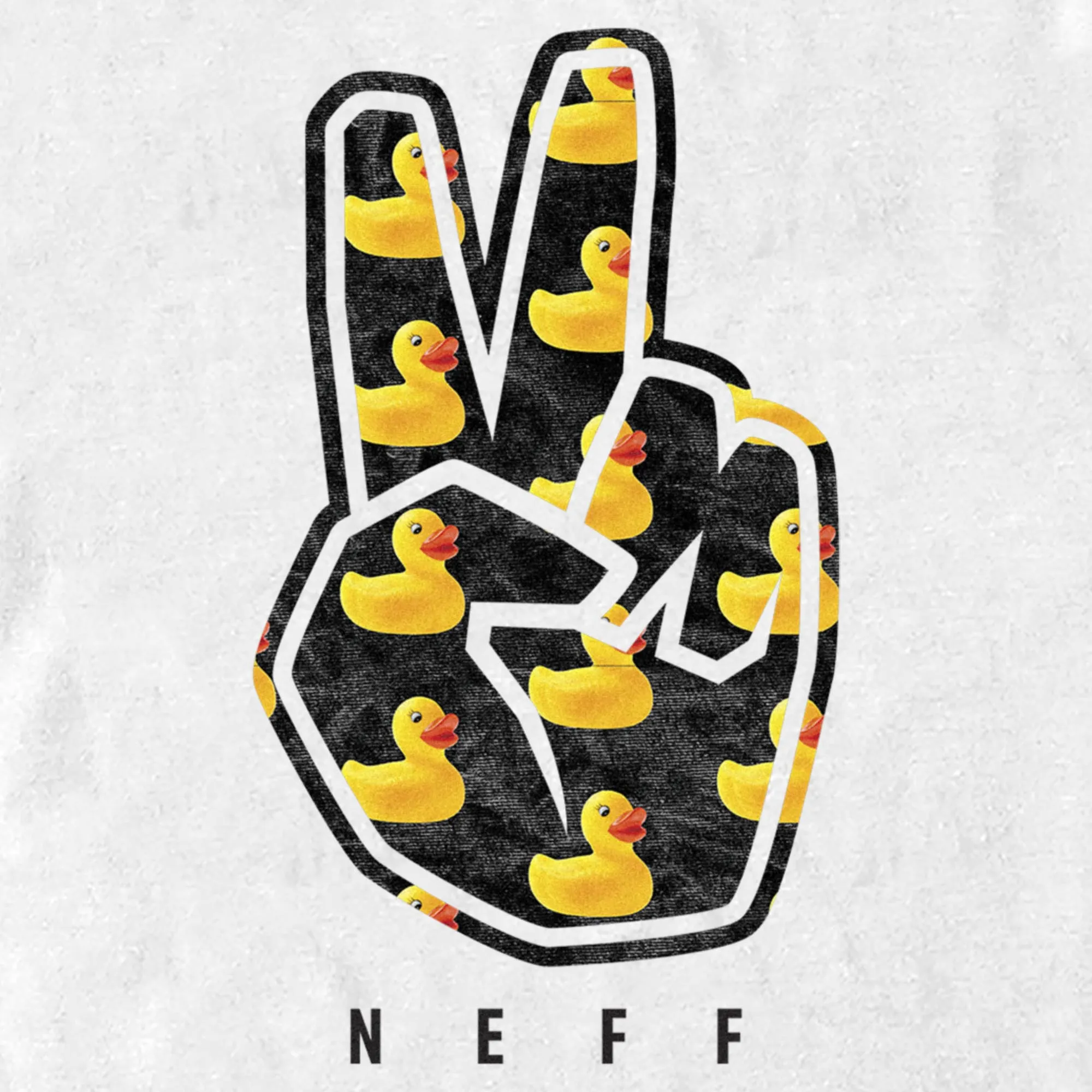 Men's NEFF Rubber Ducky Peace Fingers T-Shirt sold by Neff product image thumbnail 2