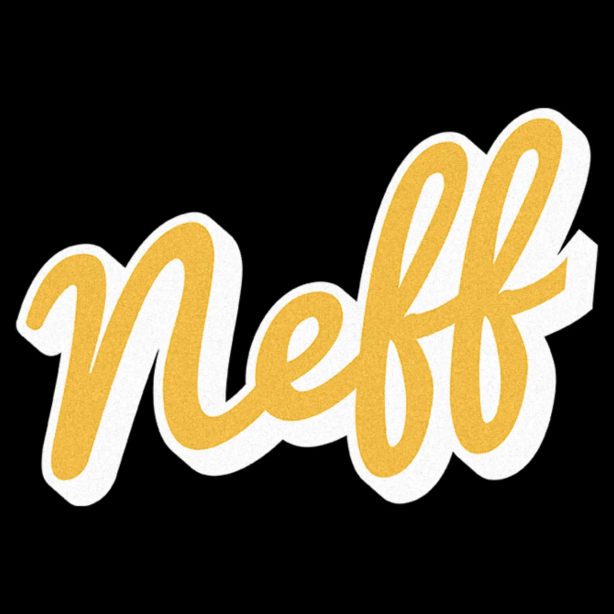 Men's NEFF Classic Yellow Script Logo T-Shirt sold by Neff product image thumbnail 2