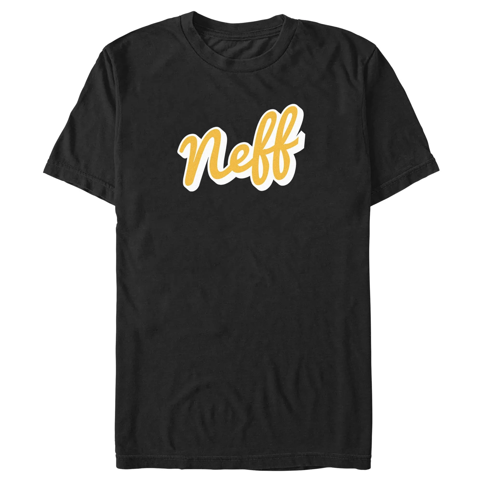 Men's NEFF Classic Yellow Script Logo T-Shirt sold by Neff