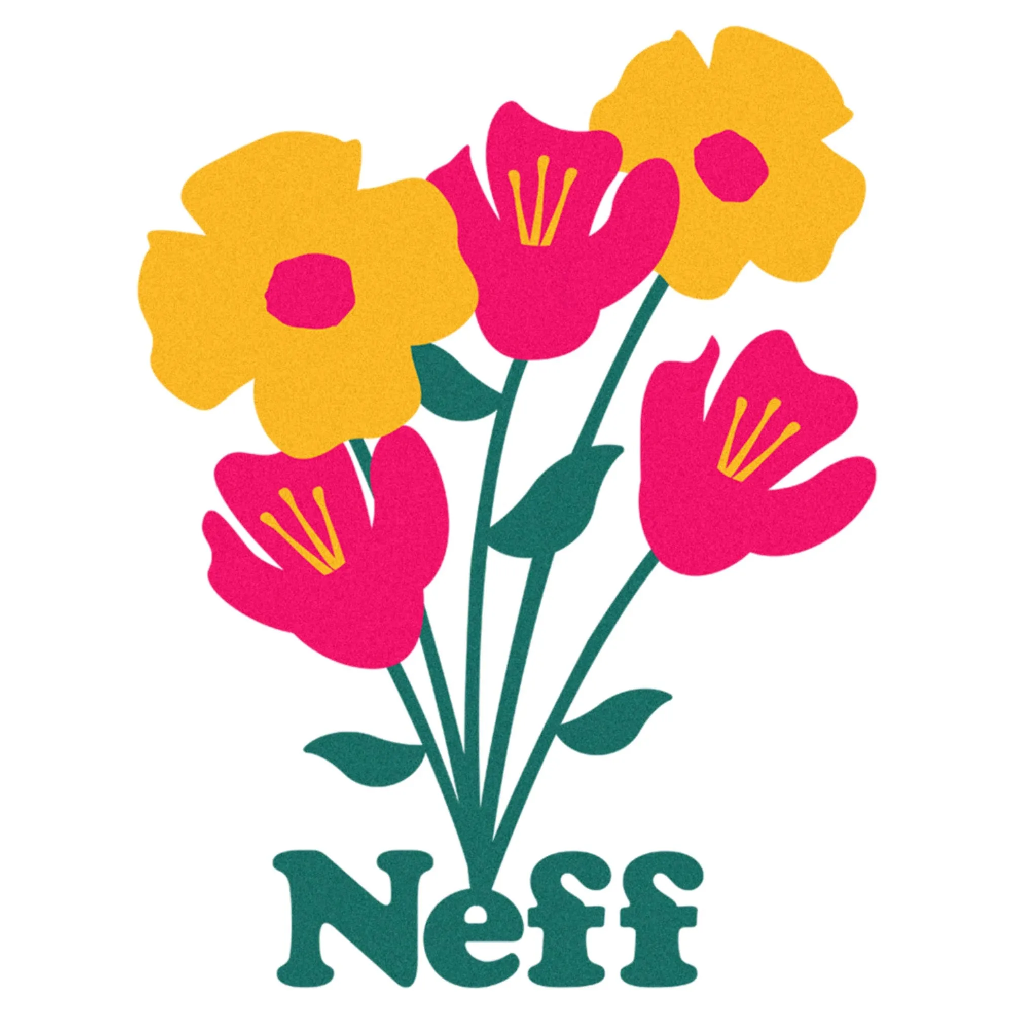Men's NEFF Large Flower Bouquet Logo T-Shirt sold by Neff product image thumbnail 2