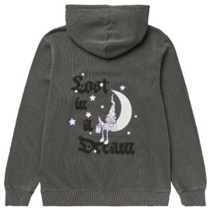 LOST IN A DREAM PULLOVER HOODIE - BLACK PIGMENT sold by Neff