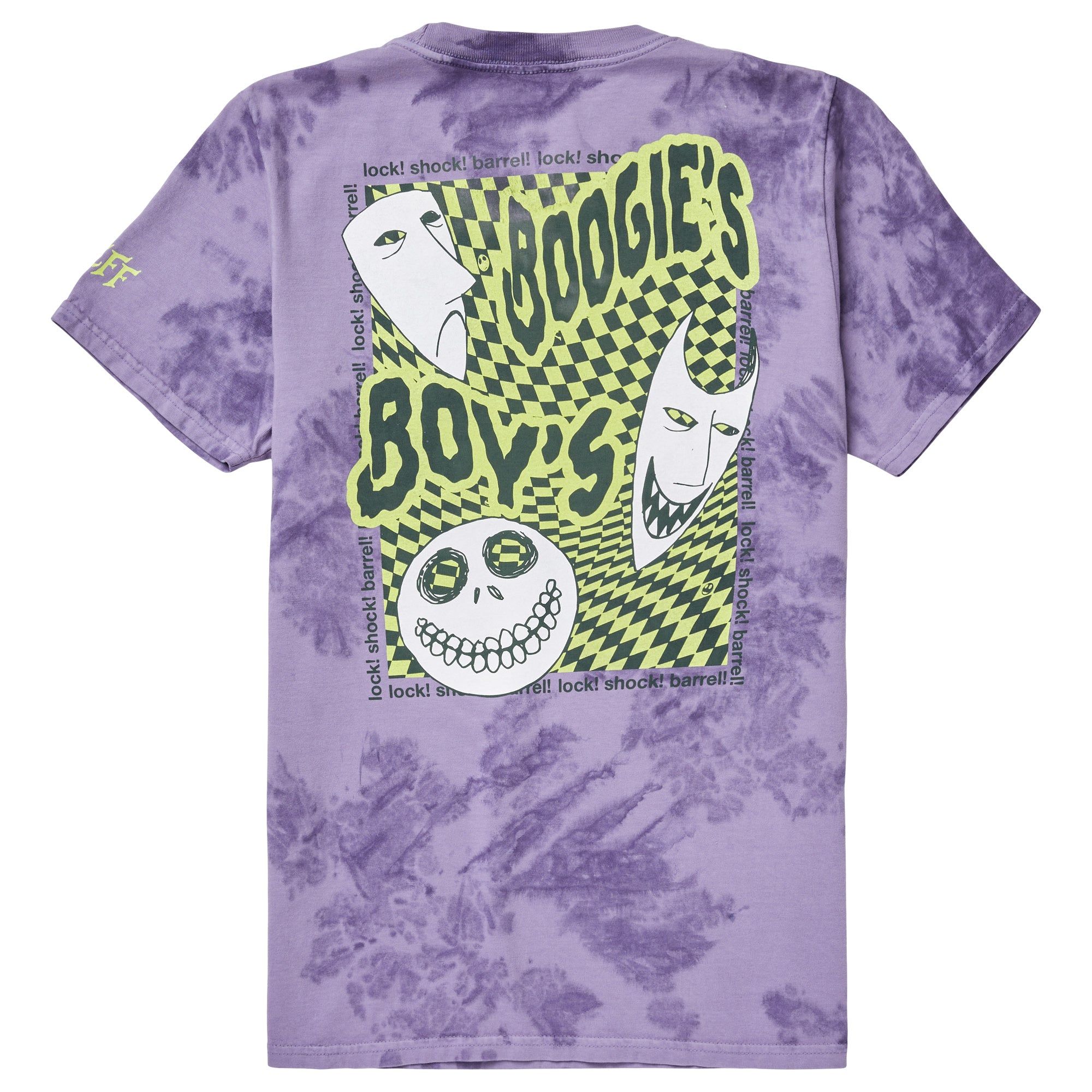 THE NIGHTMARE BEFORE CHRISTMAS BOOGIE BOYS TEE - PURPLE TIE DYE sold by Neff