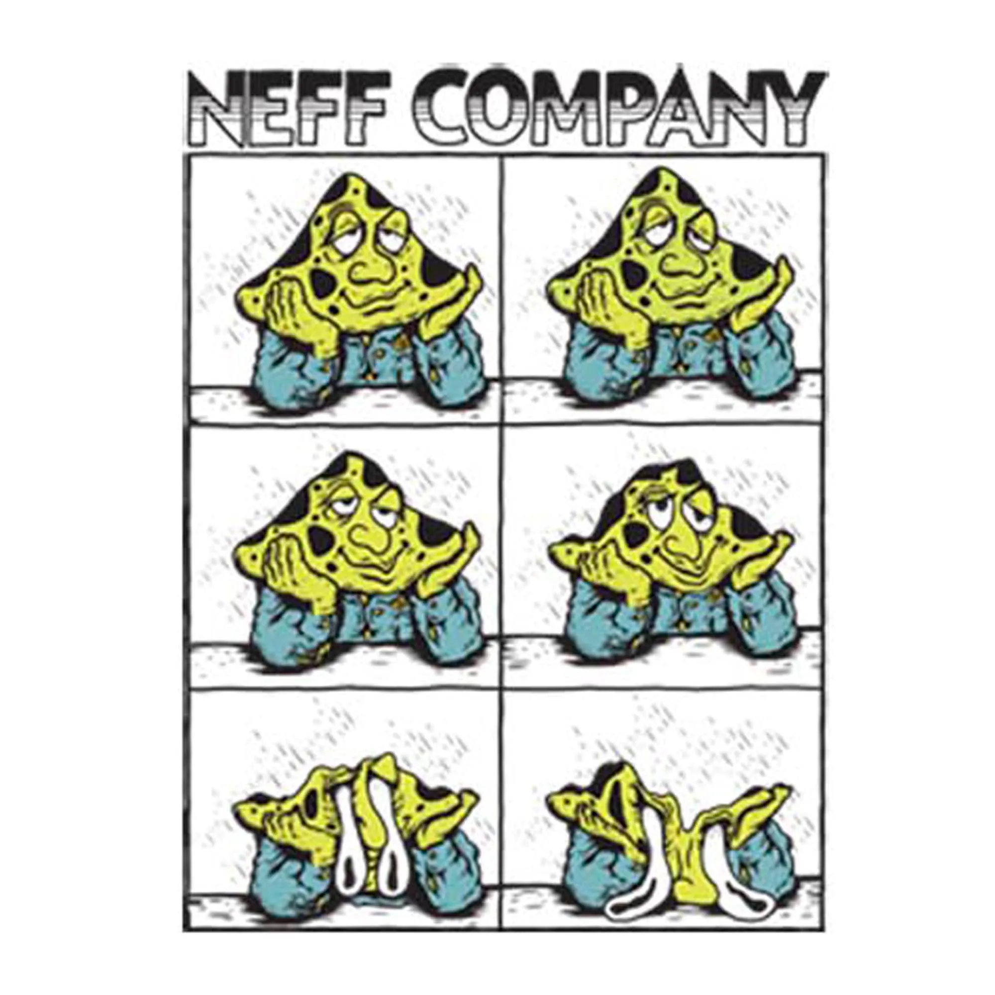 Men's NEFF Meltdown Mushroom White T-Shirt sold by Neff product image thumbnail 2