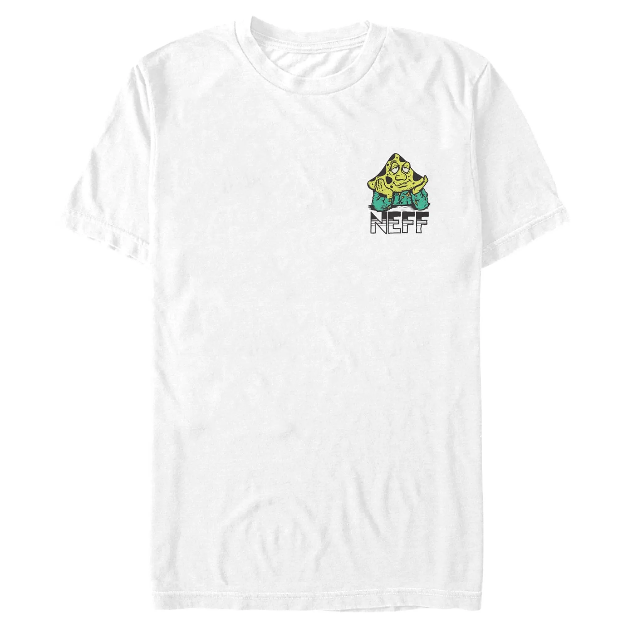 Men's NEFF Meltdown Mushroom White T-Shirt sold by Neff