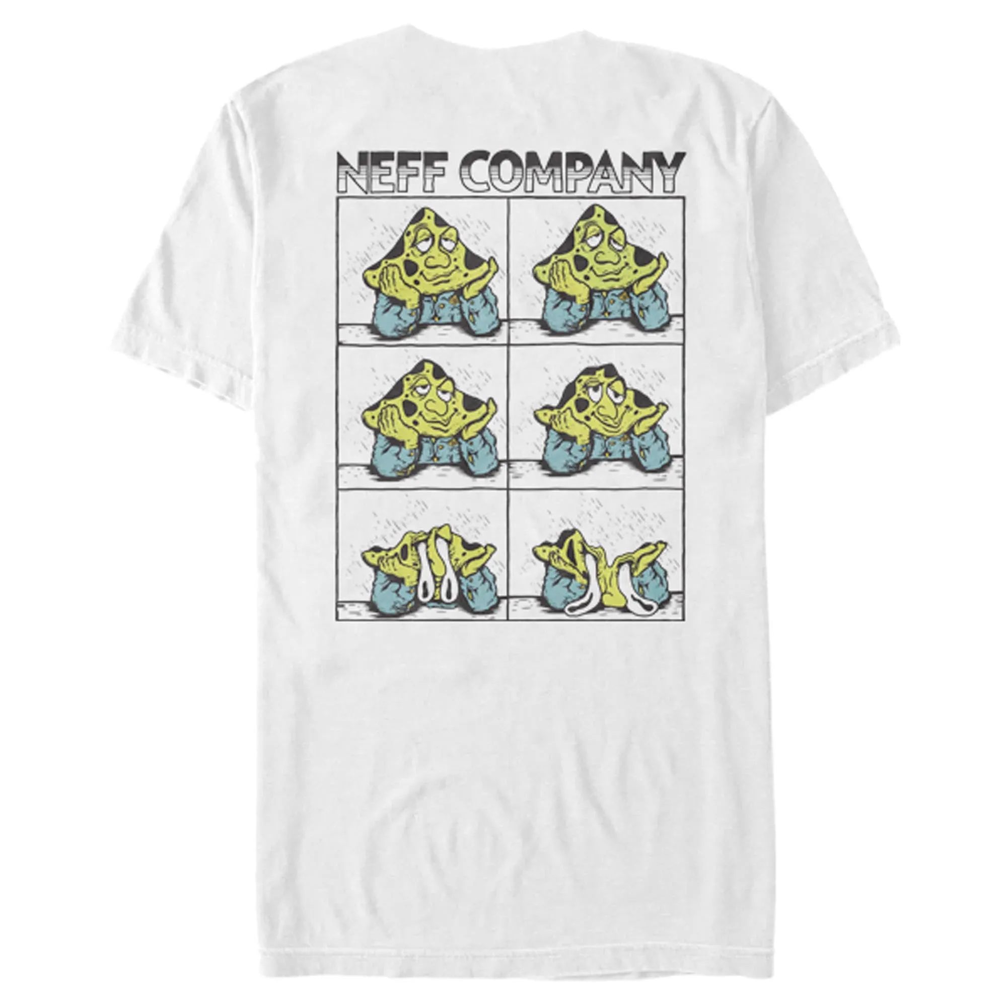 Men's NEFF Meltdown Mushroom White T-Shirt sold by Neff product image thumbnail 3