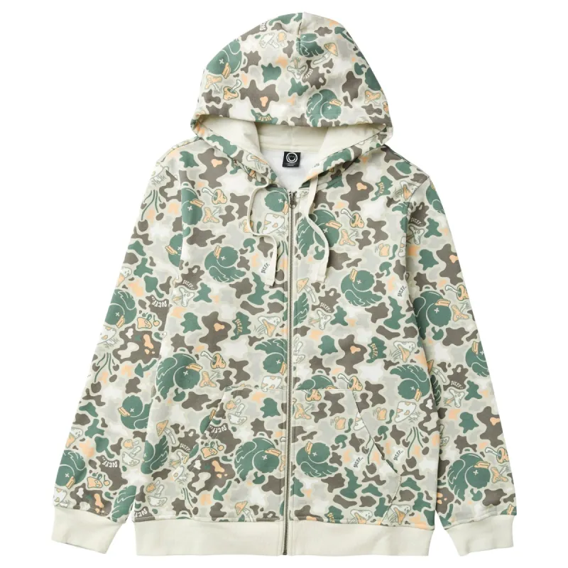 DUCK CAMO ZIP HOODIE - TAN sold by Neff
