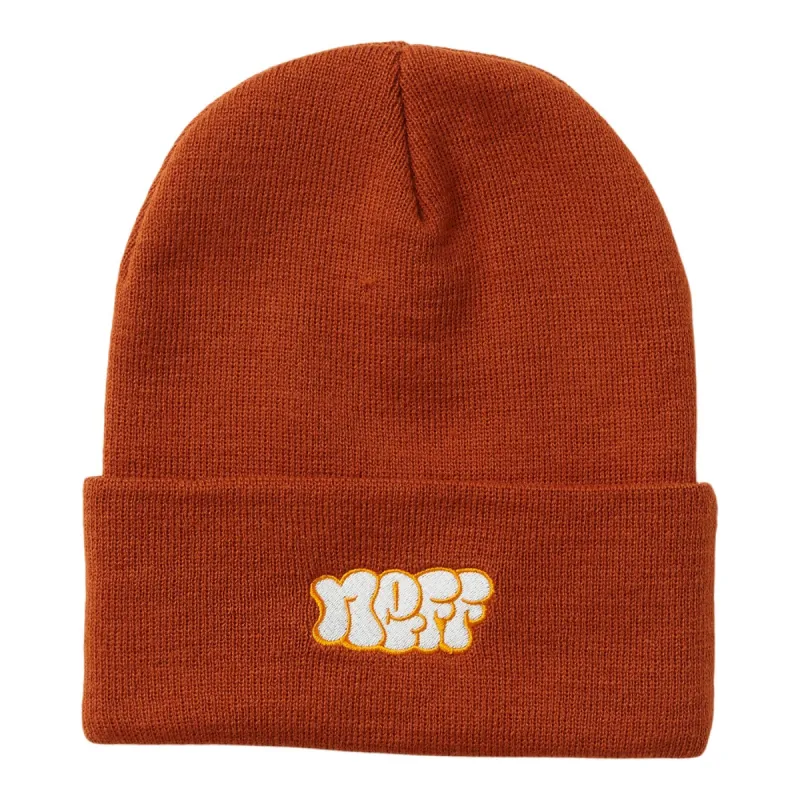 BUBBLE CUFF BEANIE - ORANGE sold by Neff