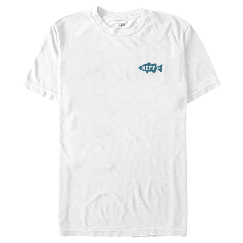 Men's NEFF Lake Musty Fishing Tournament Badge T-Shirt sold by Neff