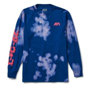 STAR WARS VADER MANGA LONG SLEEVE TEE - BLUE BLEACH WASH sold by Neff