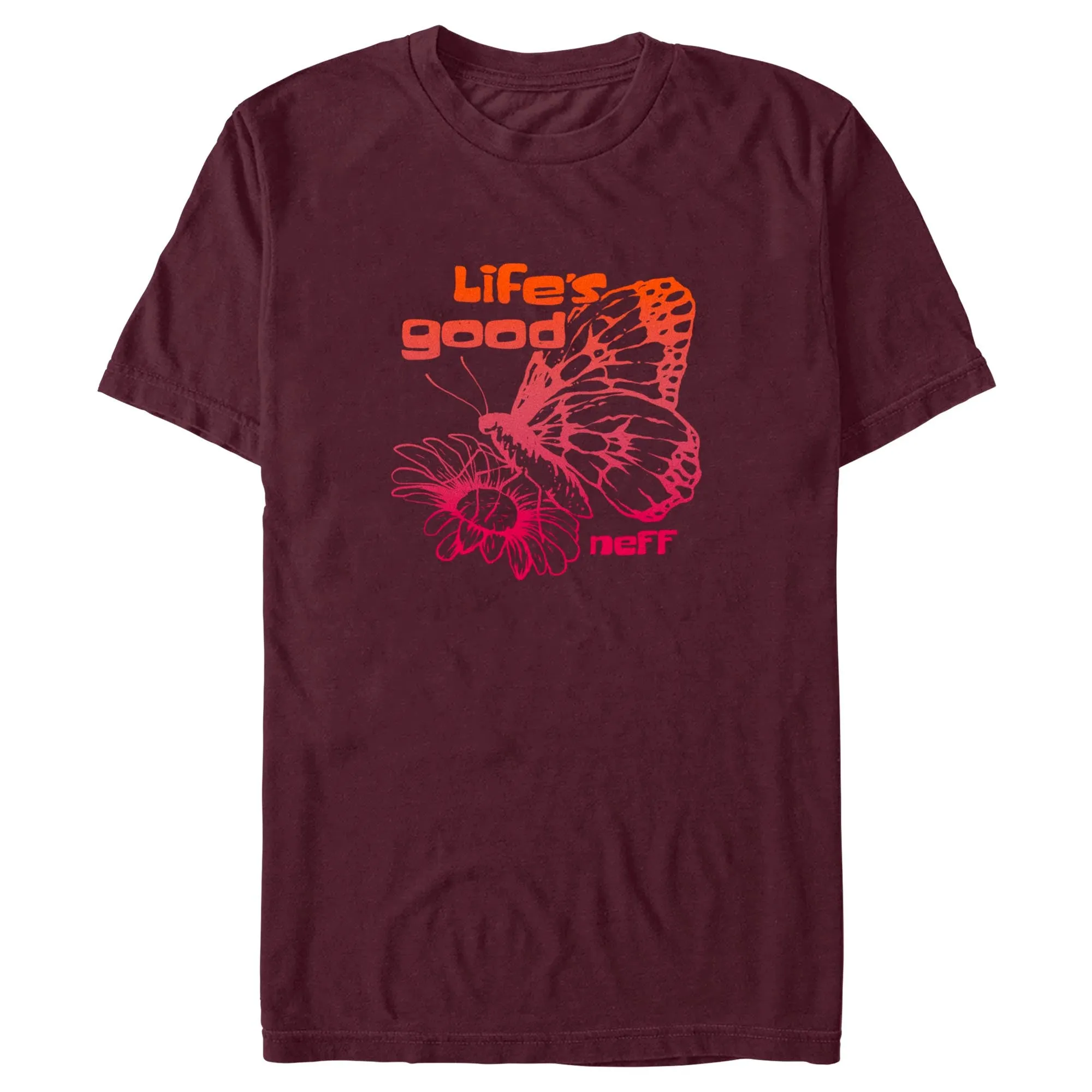 Men's NEFF Life's Good Butterfly T-Shirt sold by Neff