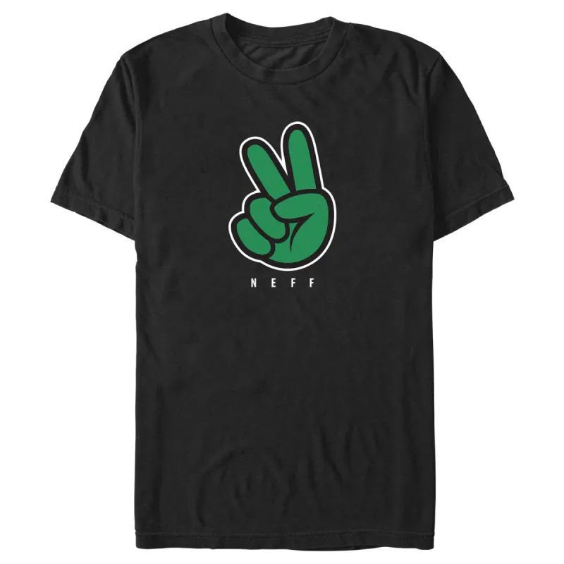 Men's NEFF Peace Sign Logo Green T-Shirt sold by Neff