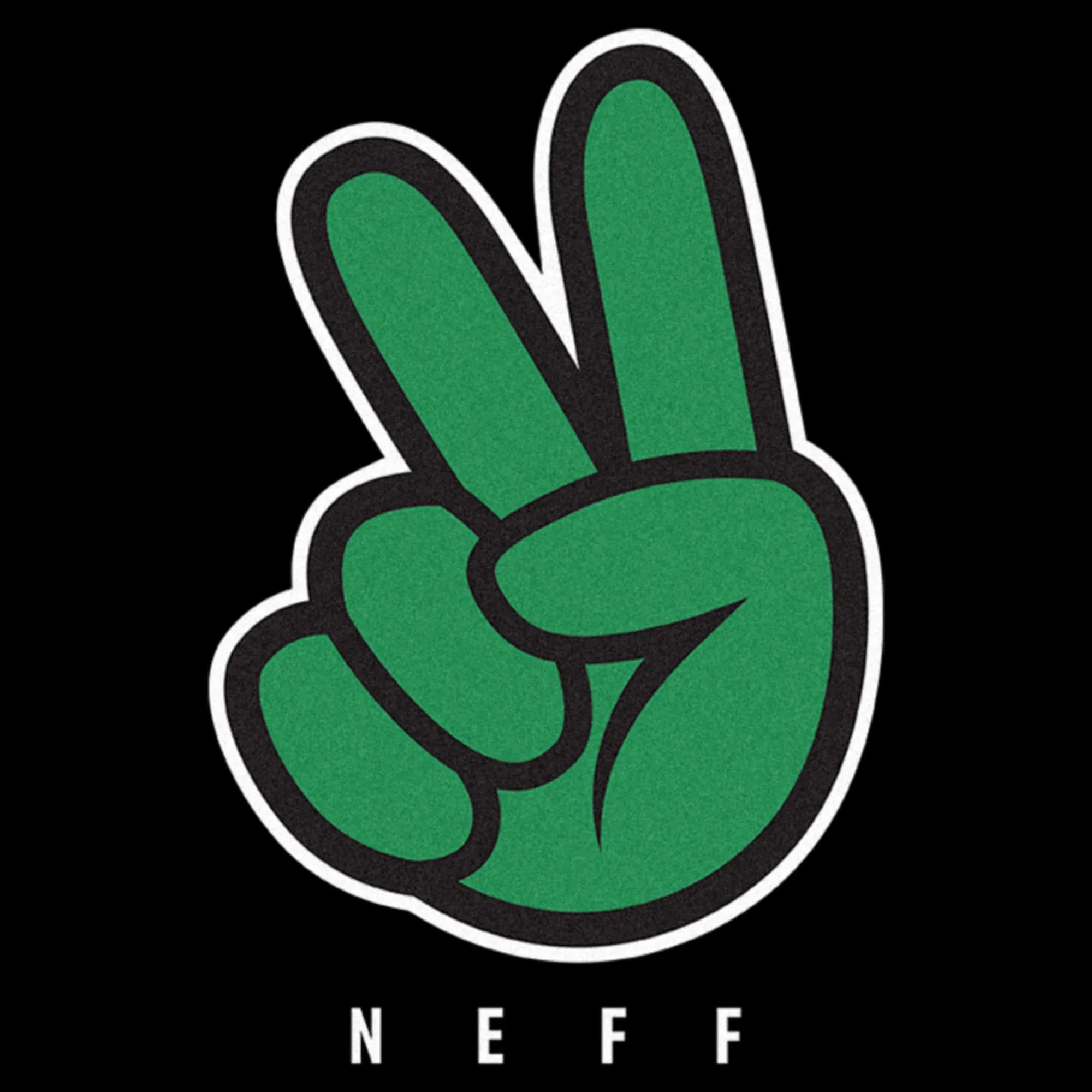 Men's NEFF Peace Sign Logo Green T-Shirt sold by Neff product image thumbnail 2
