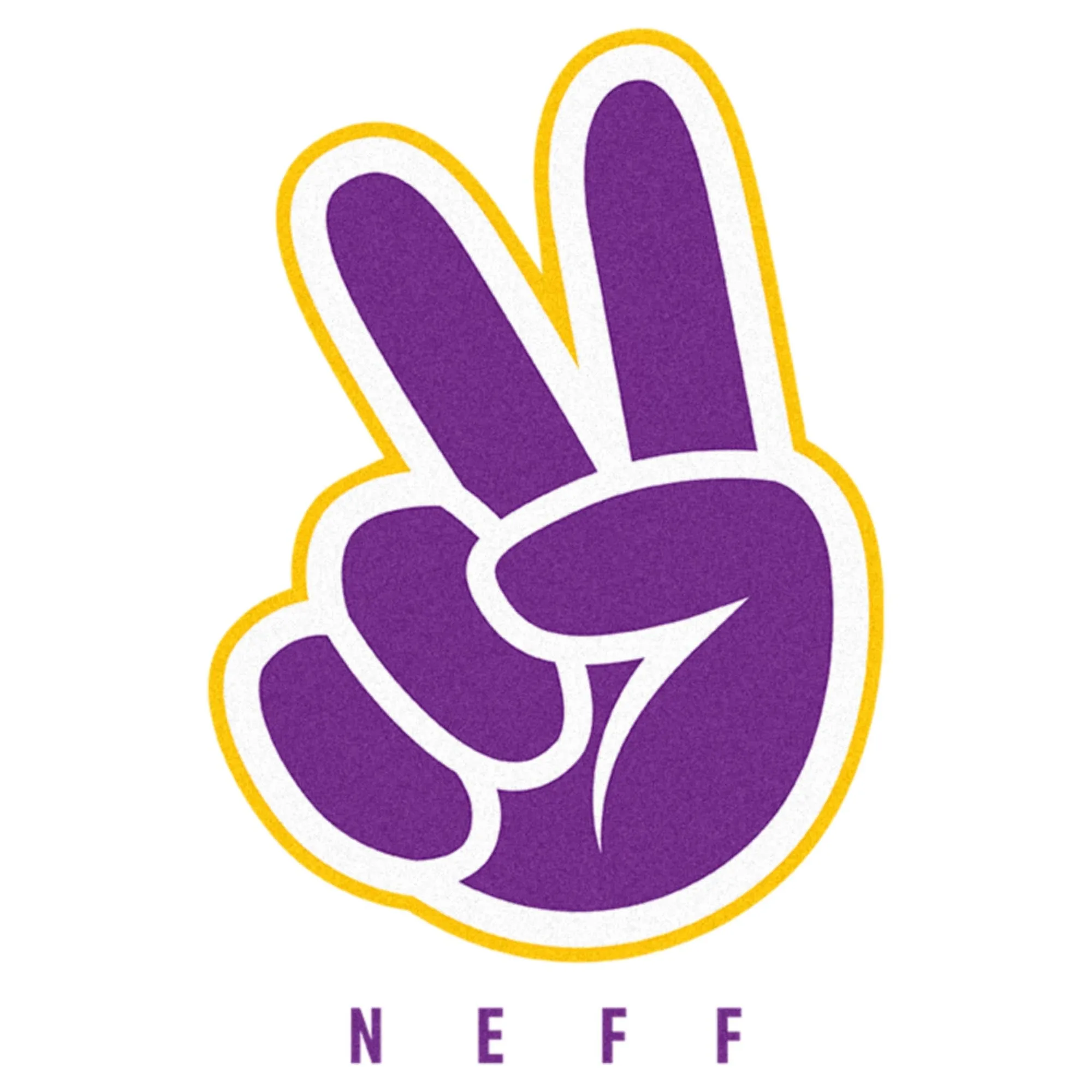 Men's NEFF Peace Sign Logo Purple T-Shirt sold by Neff product image thumbnail 2