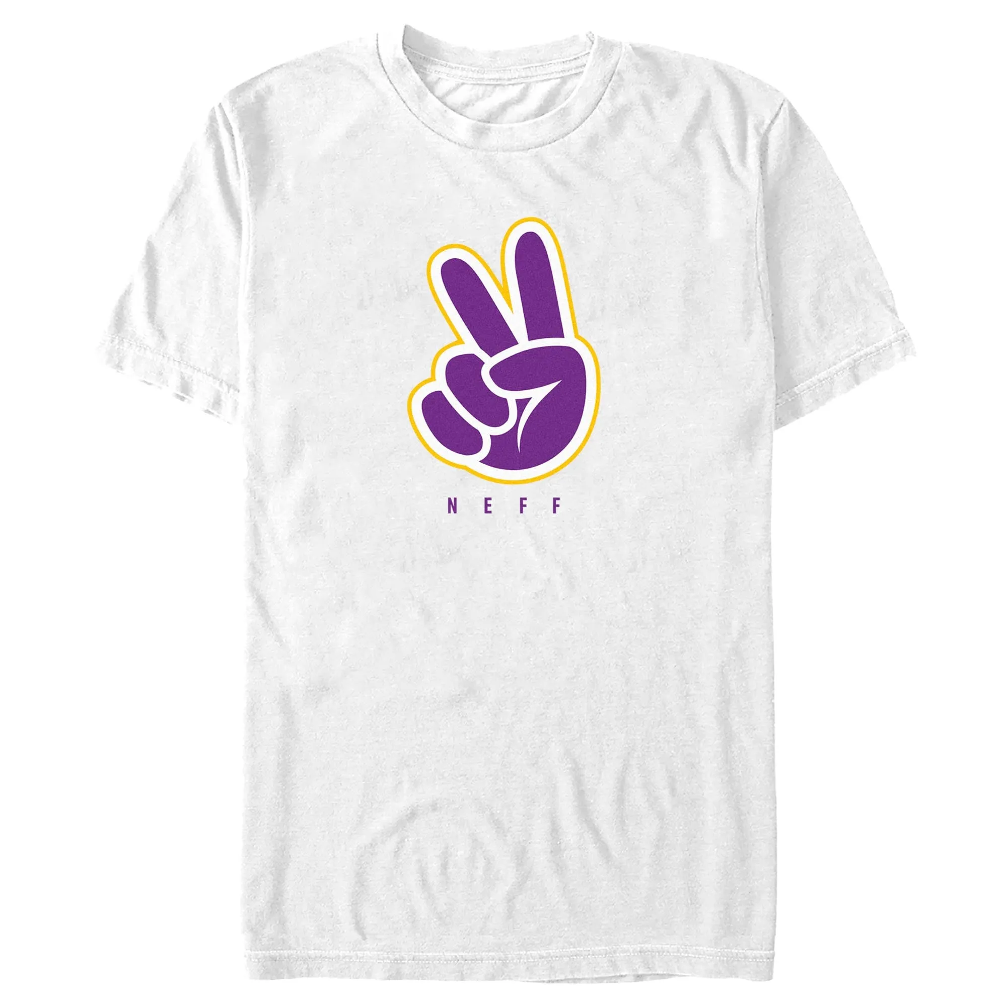 Men's NEFF Peace Sign Logo Purple T-Shirt sold by Neff