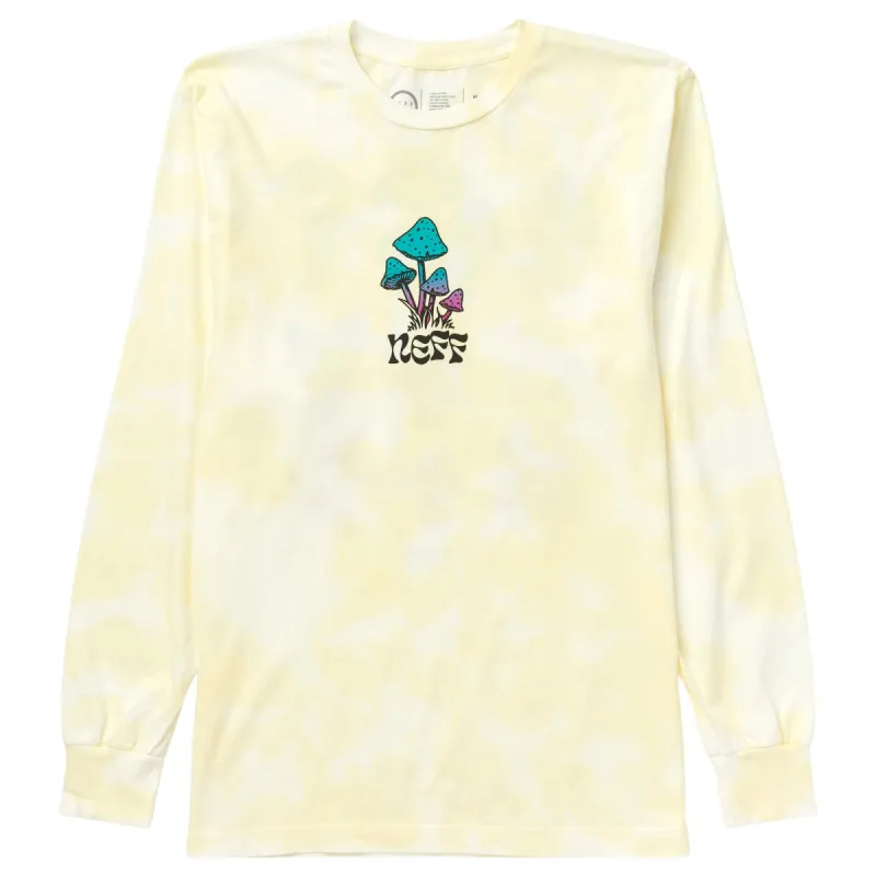 SHROOMS LONG SLEEVE TEE - GOLD TIE DYE sold by Neff