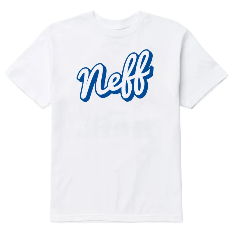 DIAMOND SCRIPT TEE - WHITE sold by Neff