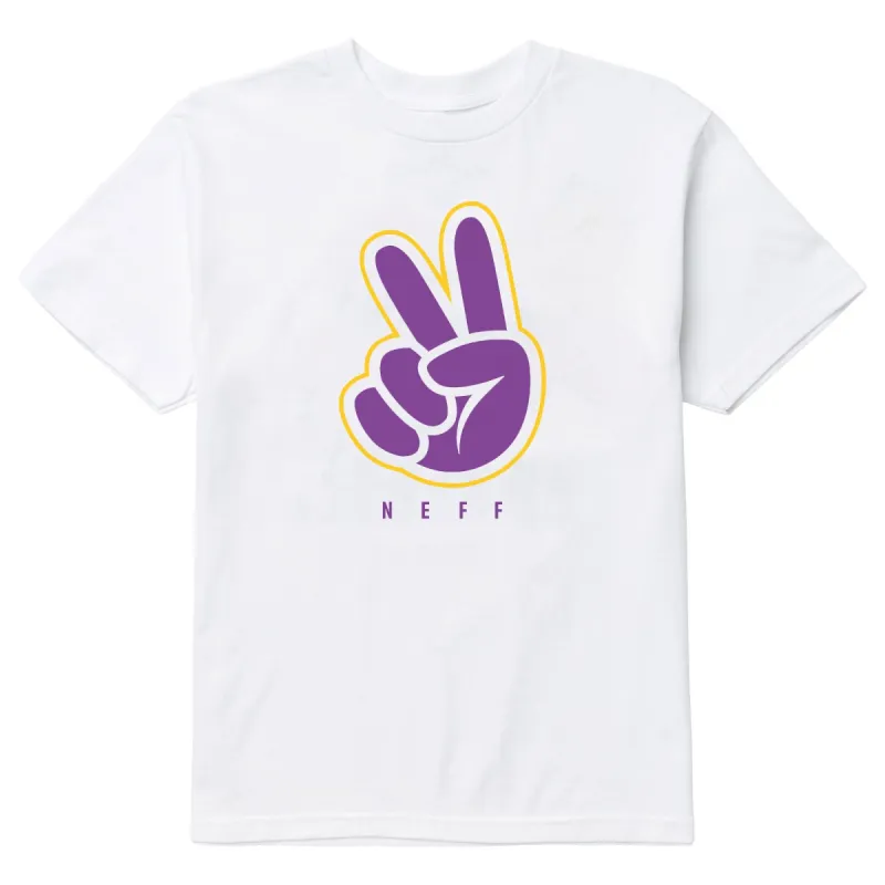 HARDWOOD PEACE TEE - WHITE sold by Neff