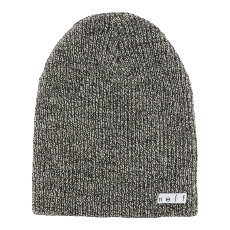 DAILY HEATHER BEANIE - BLACK WHITE sold by Neff