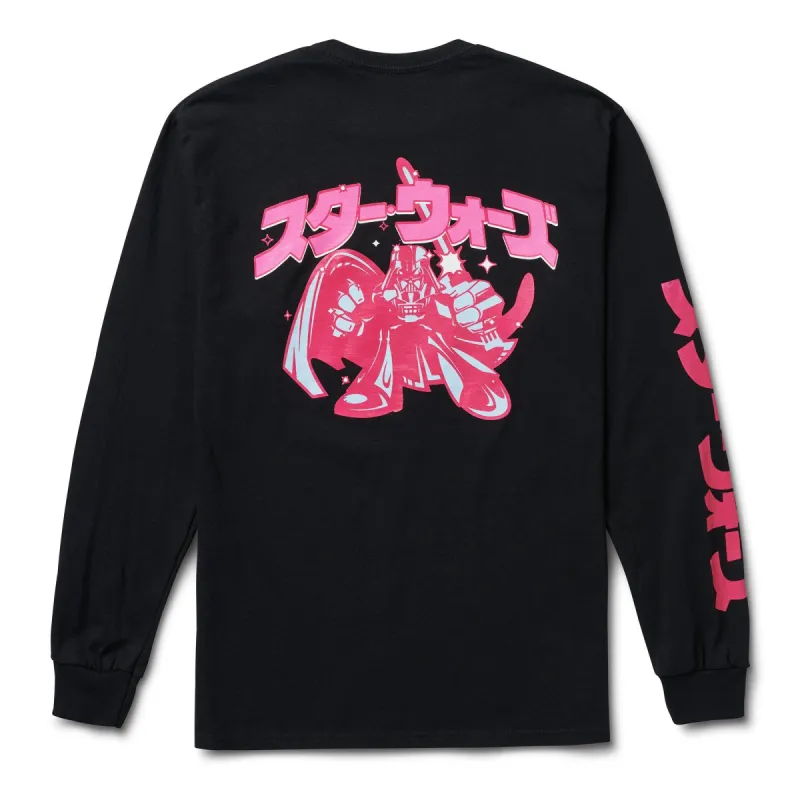 STAR WARS VADER MANGA LONG SLEEVE TEE - BLACK sold by Neff