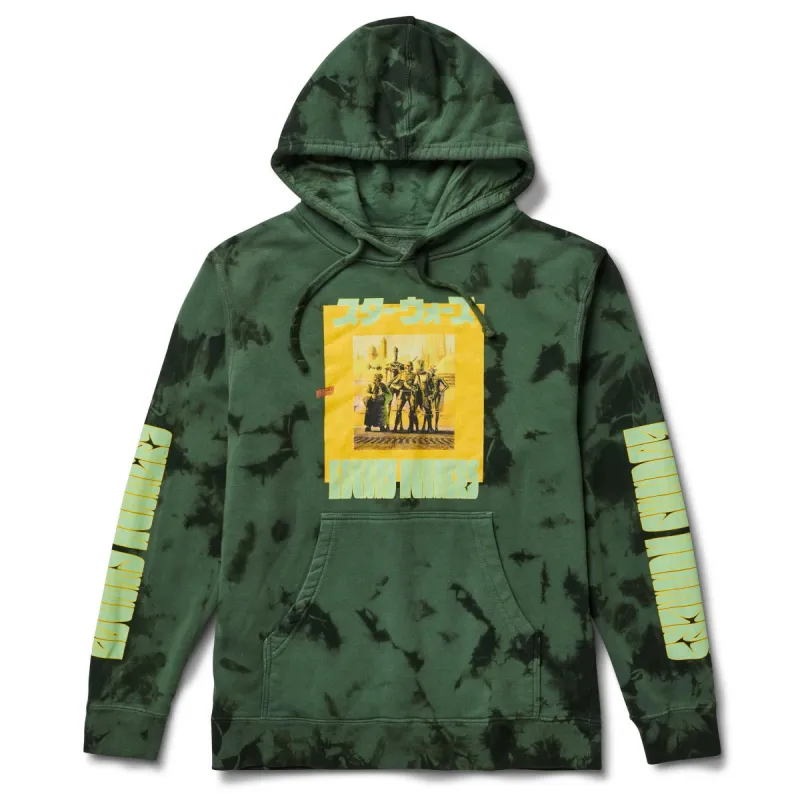 STAR WARS BOUNTY HUNTERS PULLOVER HOODIE - DARK GREEN TIE DYE sold by Neff