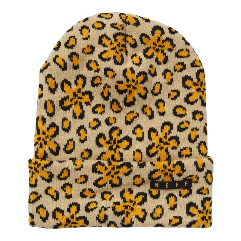 LAWRENCE CHEETAH BEANIE - TAN sold by Neff