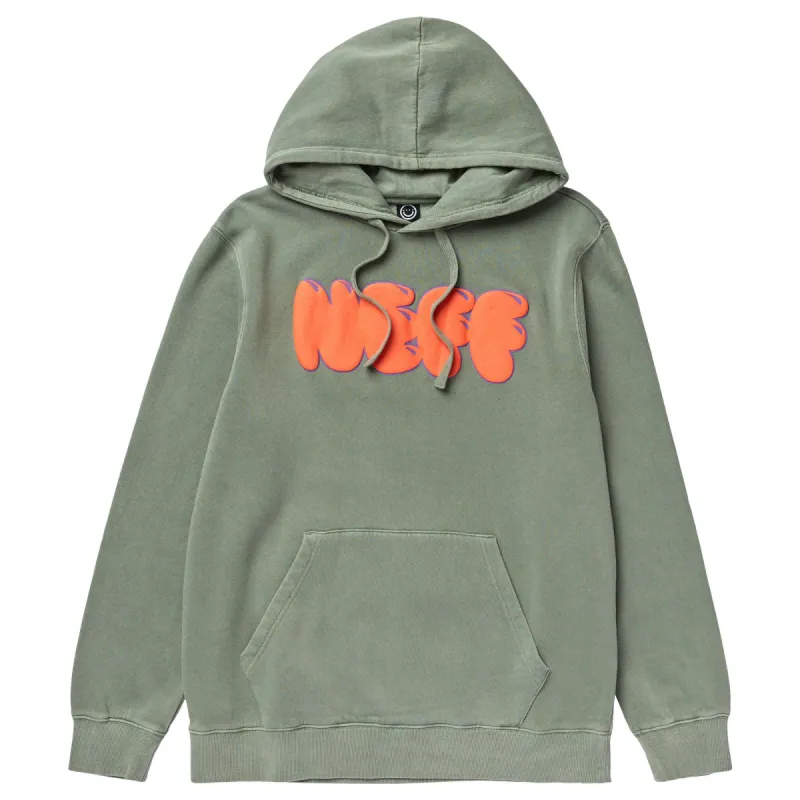HELP YOUR FRIENDS PULLOVER HOODIE - GREEN PIGMENT sold by Neff