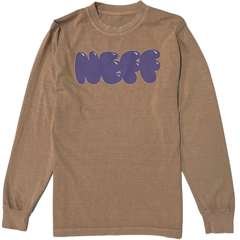 HELP YOUR FRIENDS LONG SLEEVE TEE - SAND PIGMENT sold by Neff