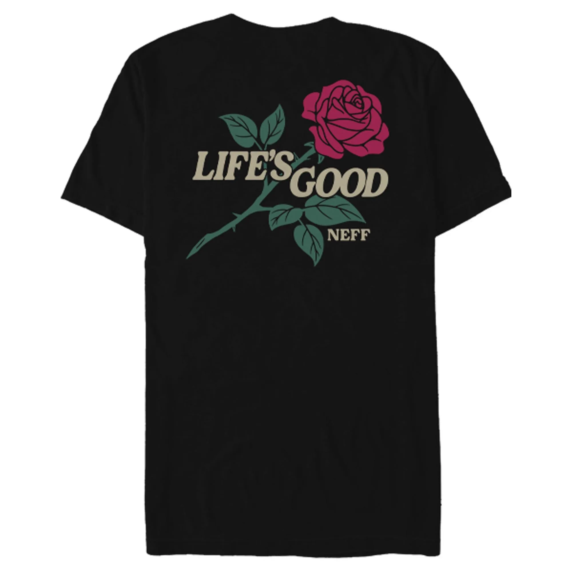 Men's NEFF Life's Good Rose T-Shirt sold by Neff product image thumbnail 3
