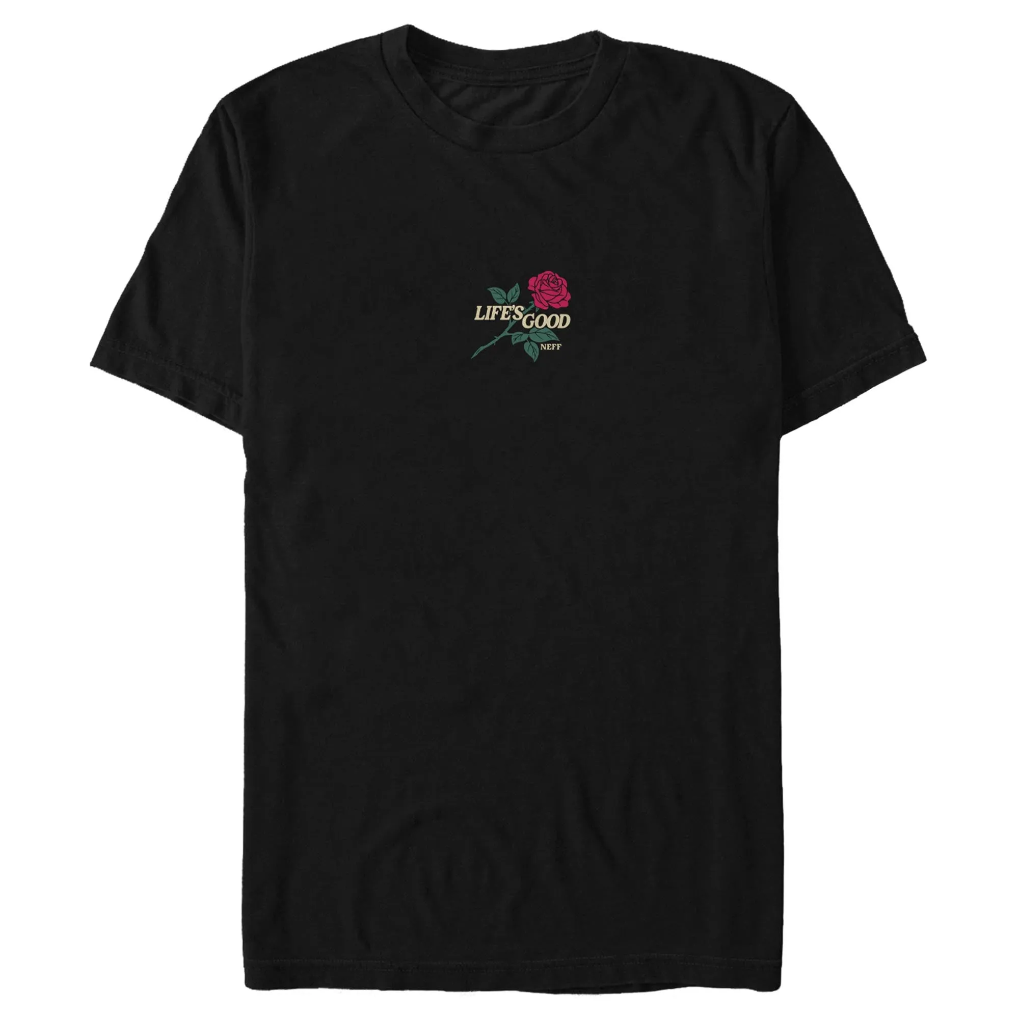 Men's NEFF Life's Good Rose T-Shirt sold by Neff