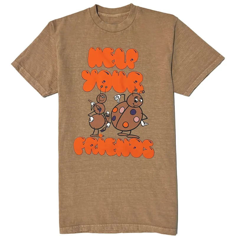 HELP YOUR FRIENDS TEE - SAND PIGMENT sold by Neff