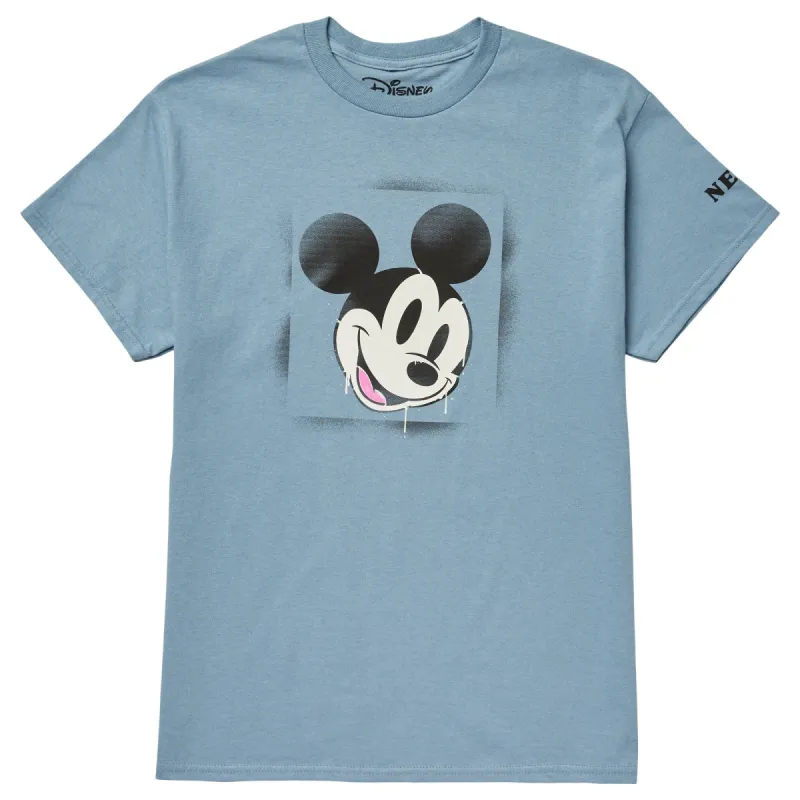MICKEY MOUSE STENCIL TEE - STONE BLUE sold by Neff