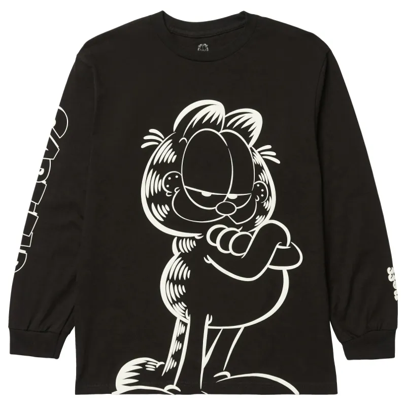 GARFIELD CHILL LONG SLEEVE TEE - BLACK sold by Neff