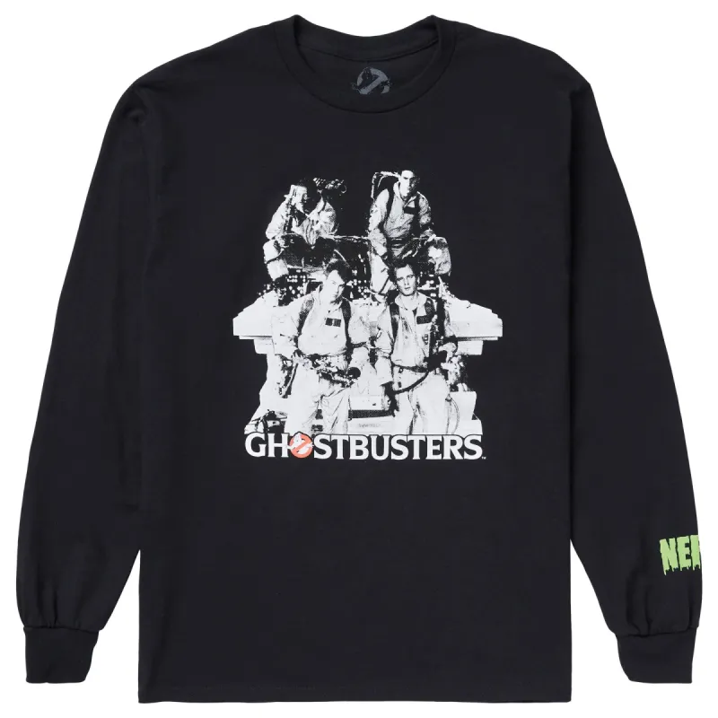 GHOSTBUSTERS TEAM LONG SLEEVE TEE - BLACK sold by Neff