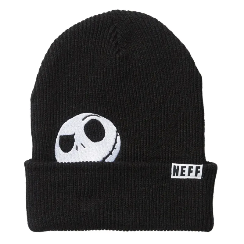 THE NIGHTMARE BEFORE CHRISTMAS JACK BEANIE - BLACK sold by Neff
