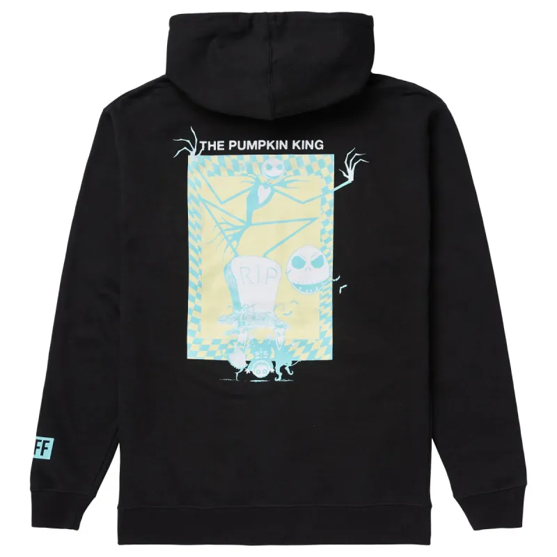 THE NIGHTMARE BEFORE CHRISTMAS PUMPKIN KING PULLOVER HOODIE - BLACK sold by Neff