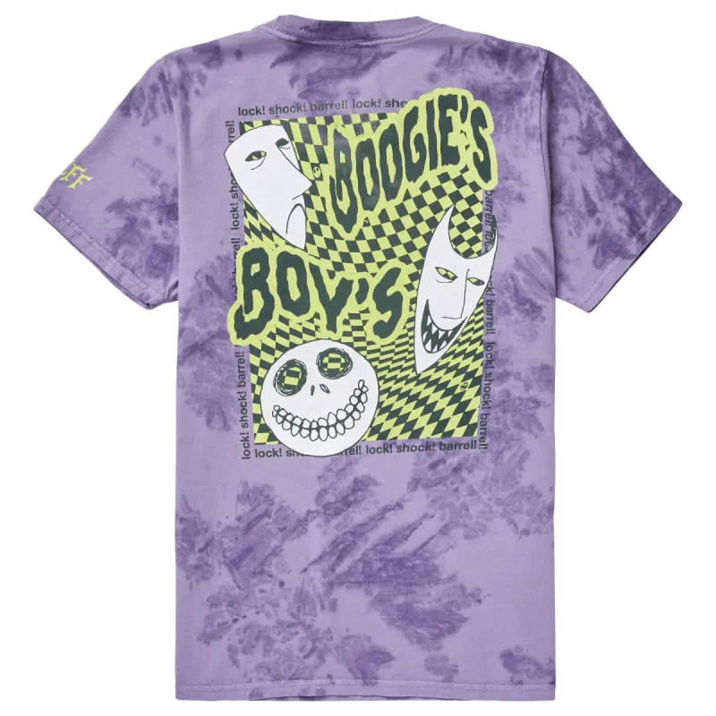 THE NIGHTMARE BEFORE CHRISTMAS BOOGIE BOYS TEE - PURPLE TIE DYE sold by Neff