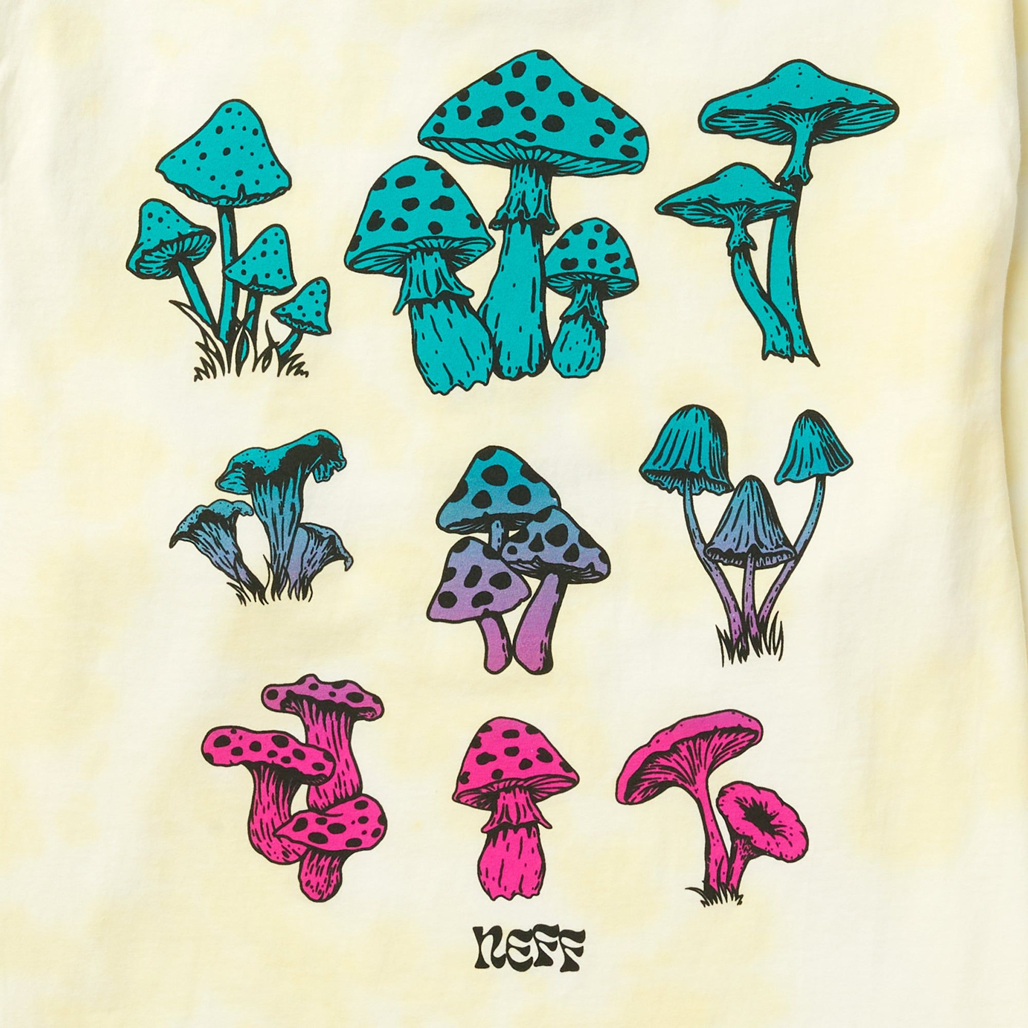 SHROOMS LONG SLEEVE TEE - GOLD TIE DYE sold by Neff product image thumbnail 3