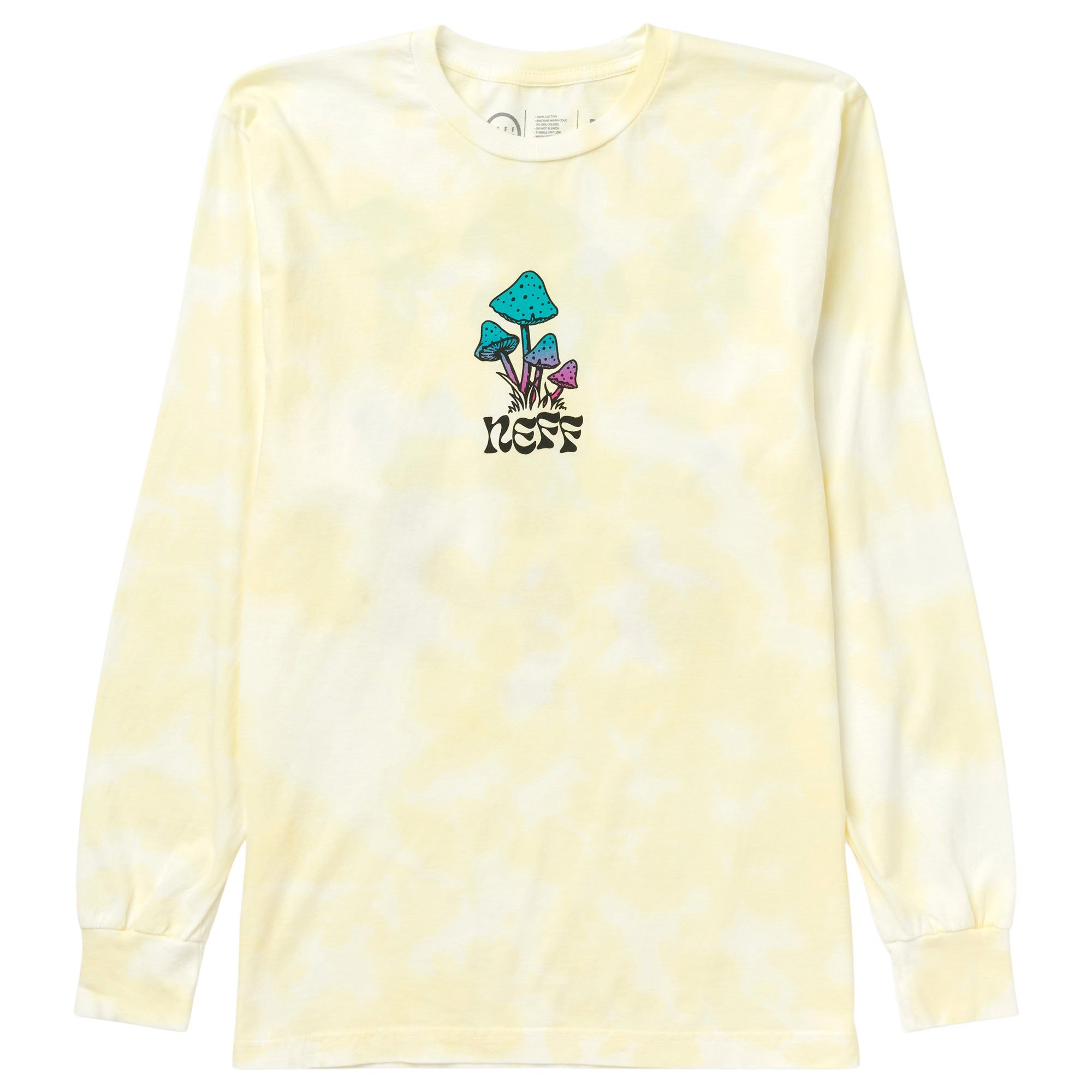 SHROOMS LONG SLEEVE TEE - GOLD TIE DYE sold by Neff