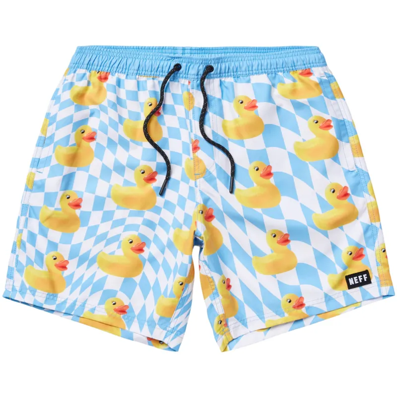 Men's NEFF Ducky Tile 17" Hot Tub Swim Trunks sold by Neff