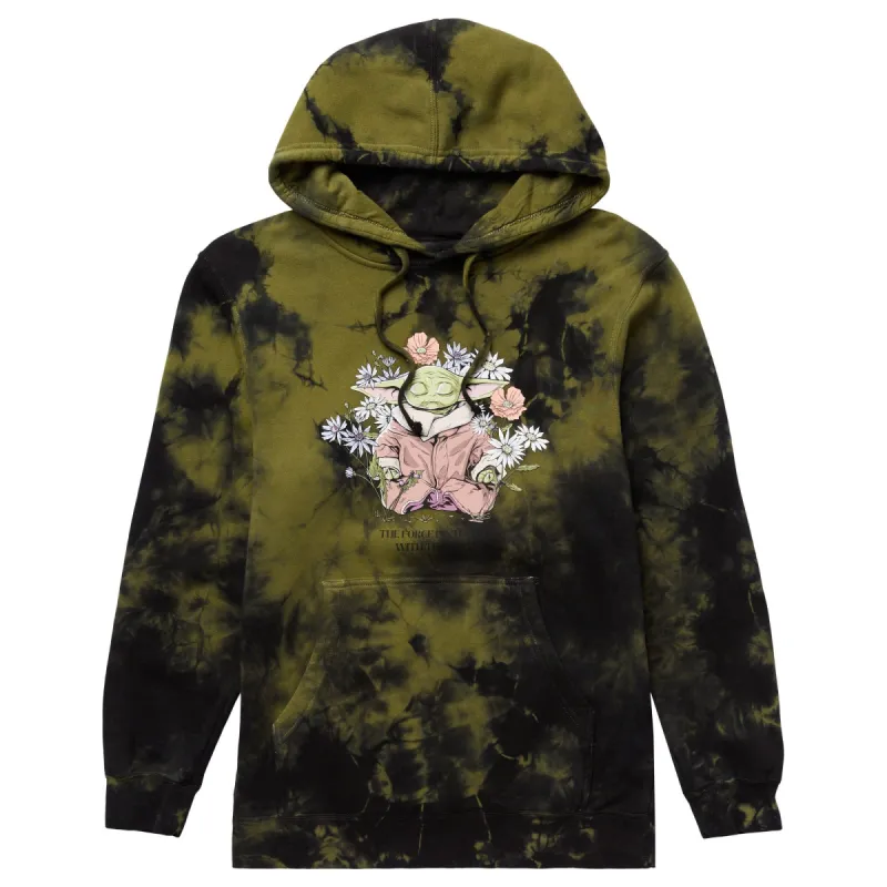 STAR WARS THE FORCE PULLOVER HOODIE - GREEN WASH sold by Neff