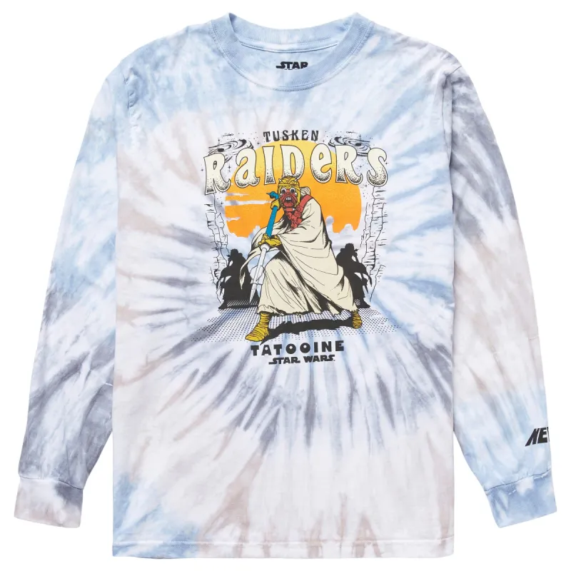 STAR WARS RAIDERS LONG SLEEVE TEE - BLUE TAN WASH sold by Neff