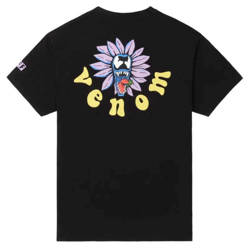 MARVEL VENOM FLORET TEE - BLACK sold by Neff