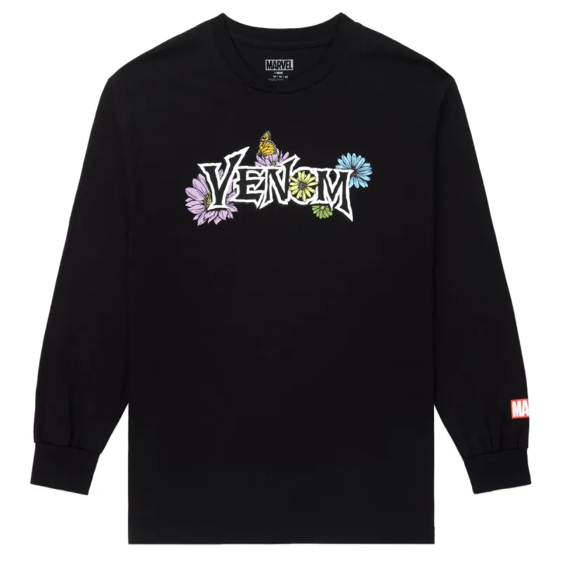 MARVEL VENOM FULL BLOOM LONG SLEEVE TEE - BLACK sold by Neff