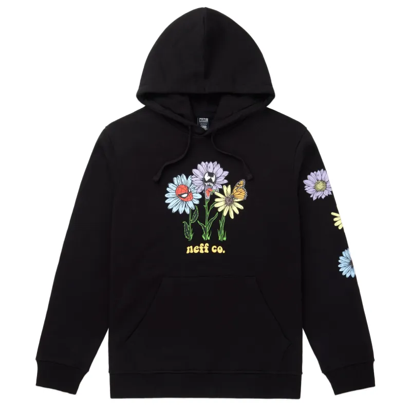 MARVEL FLOWER PULLOVER HOODIE - BLACK made by Neff