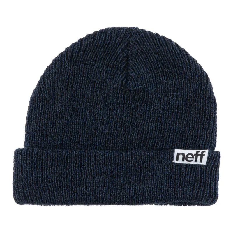 FOLD HEATHER BEANIE - NAVY BLACK sold by Neff
