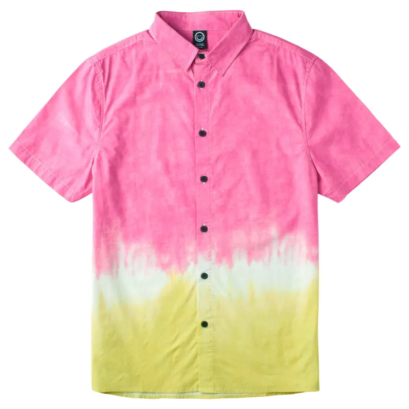 DOUBLE DIP POOLSIDER WOVEN SHIRT - PINK sold by Neff