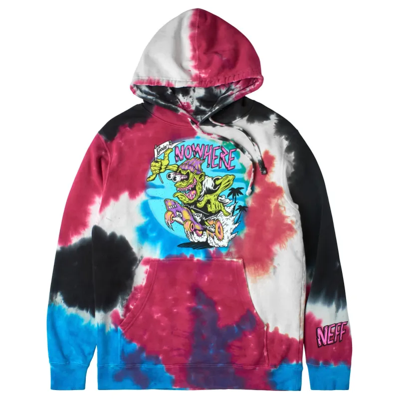NOWHERE TO GO TIE DYE PULLOVER HOODIE - MULTI sold by Neff
